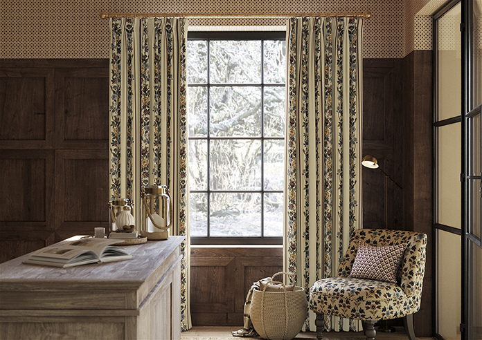 Jennys Stripe, Merlot - Made to Measure Curtains - Image 3